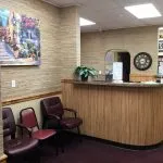 Lobby photo: Front desk and podiatry waiting room, Ronkonkoma NY